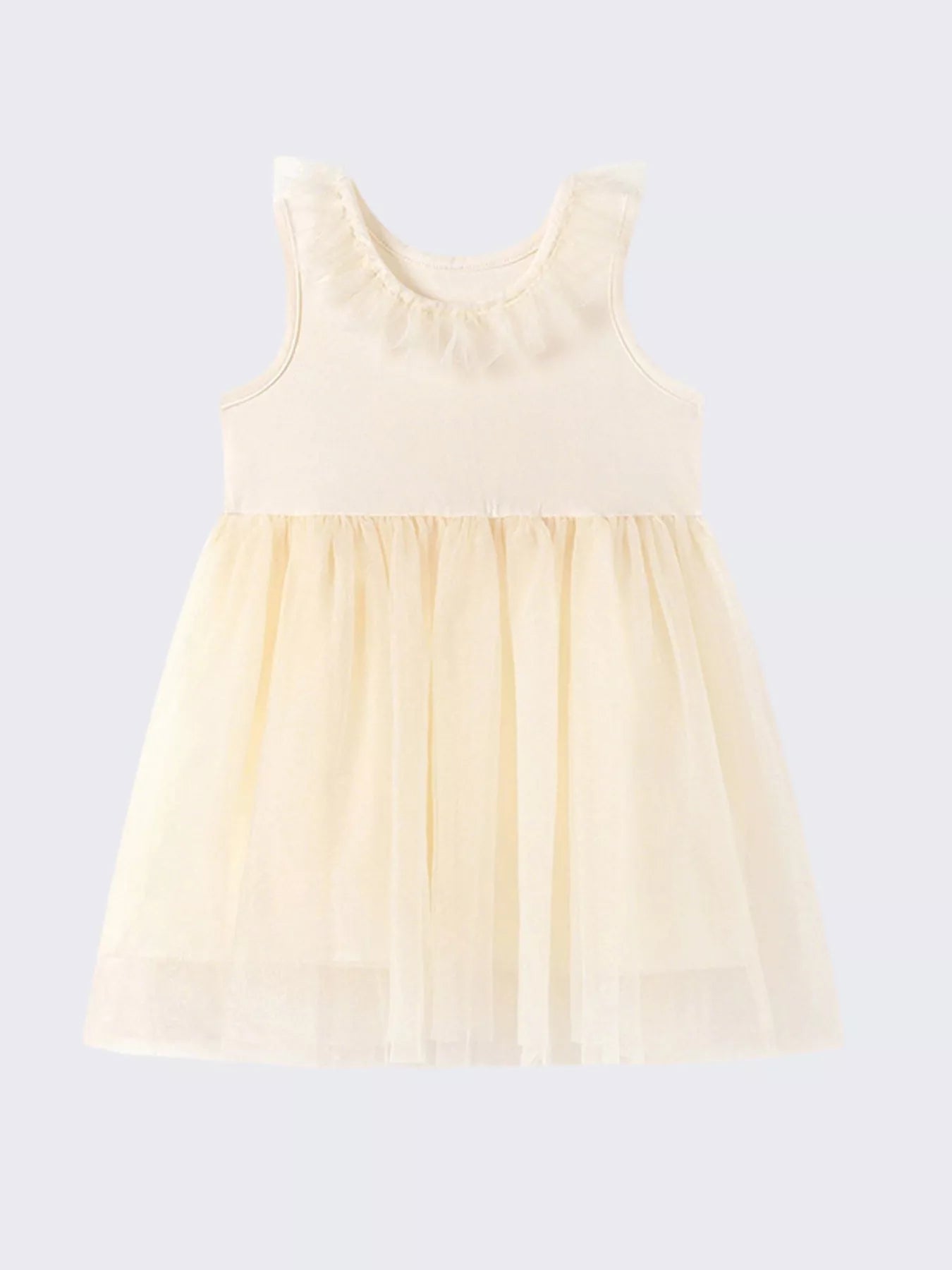 Grace Ruffle Collar Tulle Dress - Tiny Haven