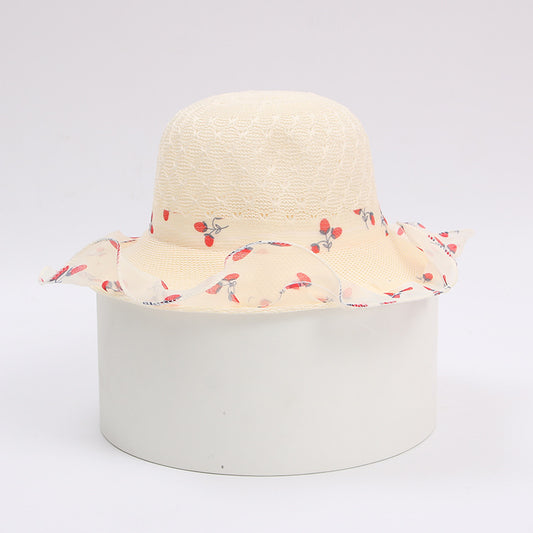 Princess Kids Straw Sun Hat