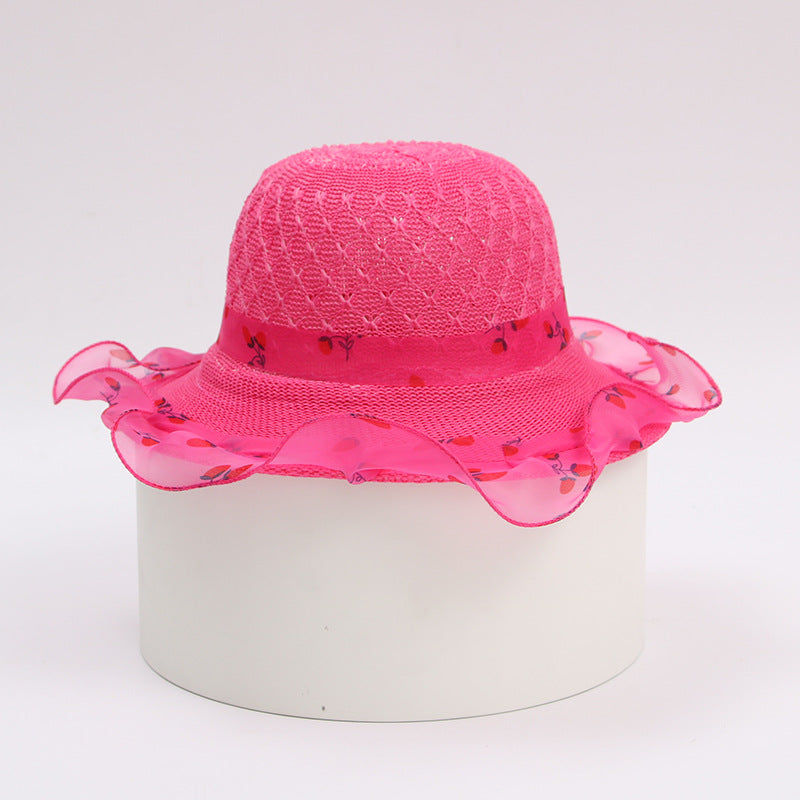 Princess Kids Straw Sun Hat