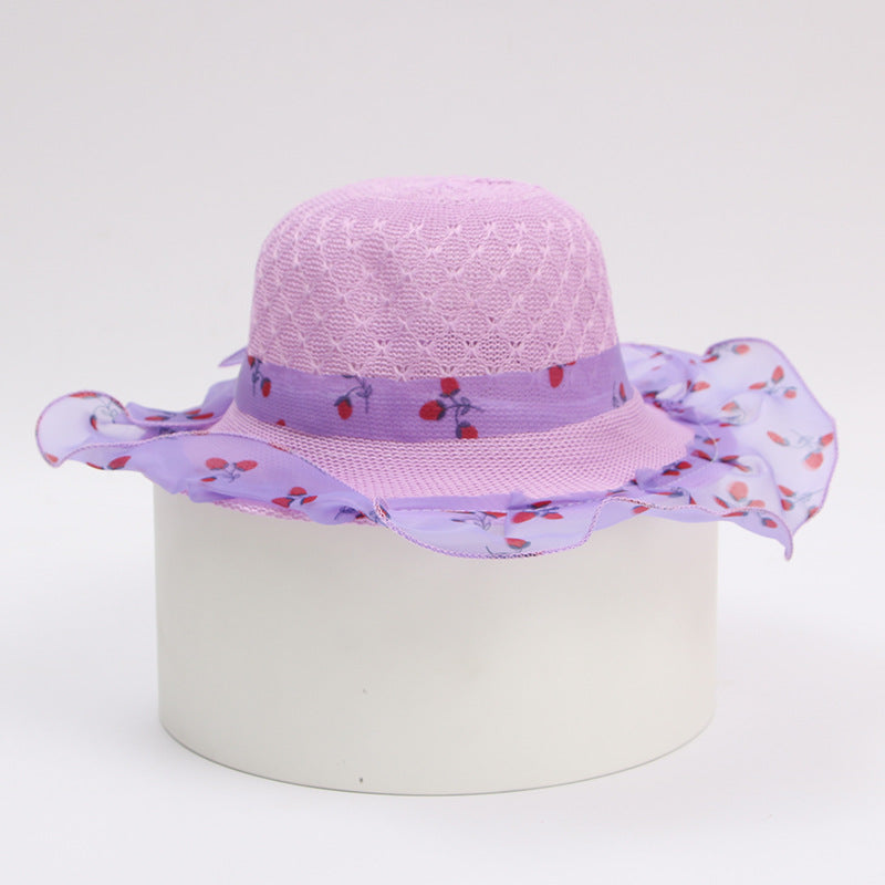 Princess Kids Straw Sun Hat