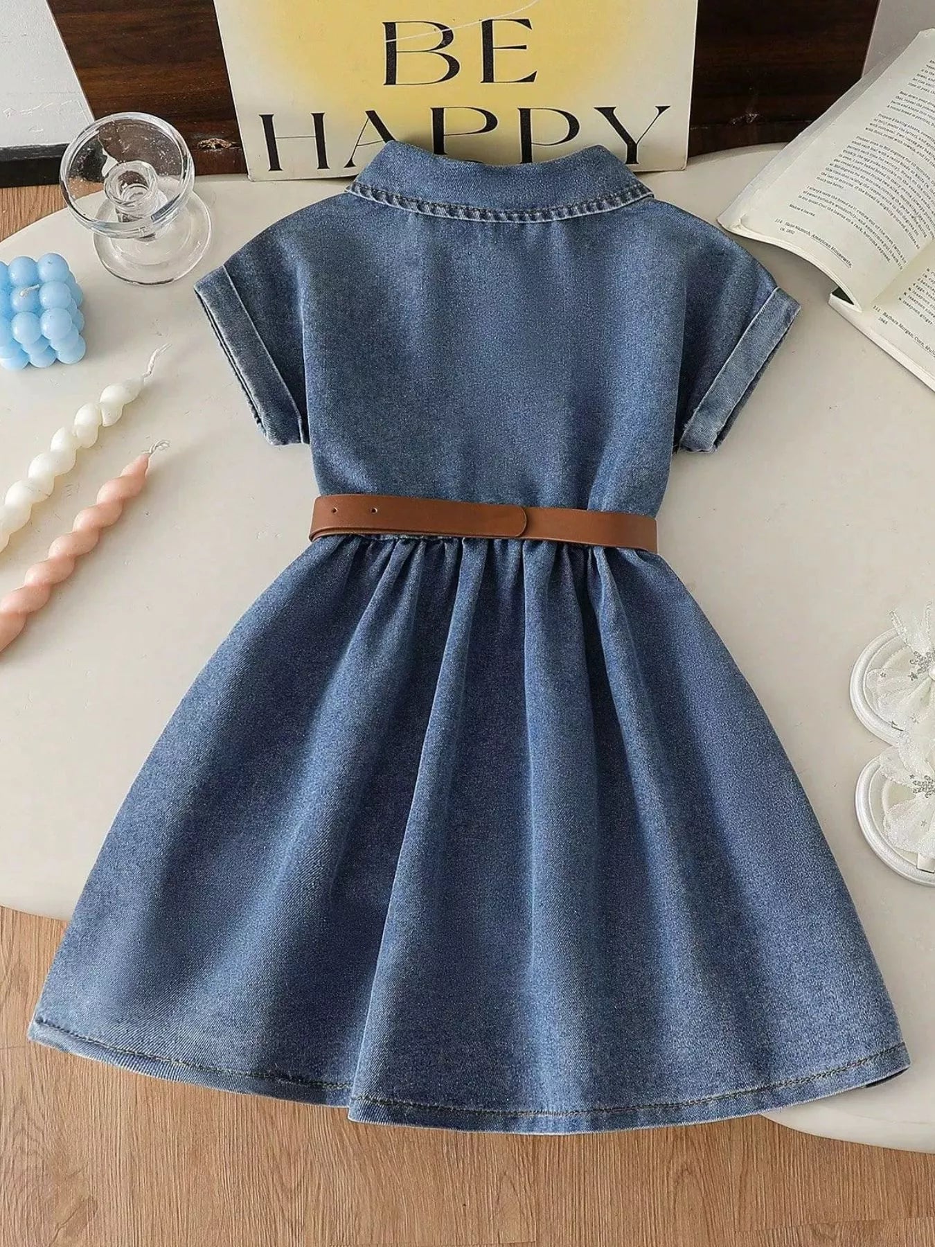 Blue Haven Button-Front Denim Dress - Tiny Haven