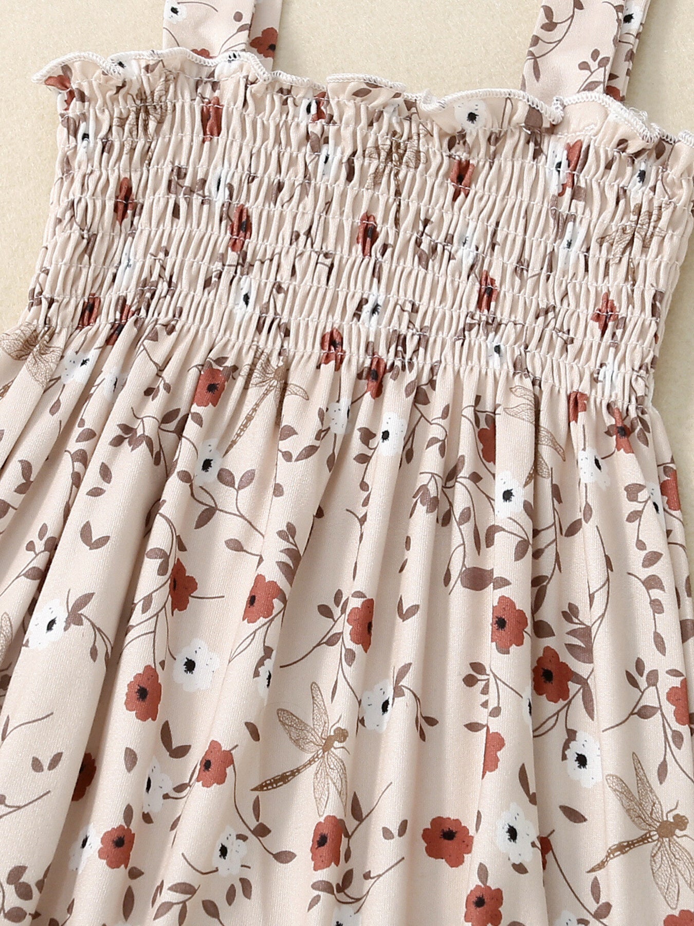 Blush Garden Smocked Jumpsuit - Tiny Haven