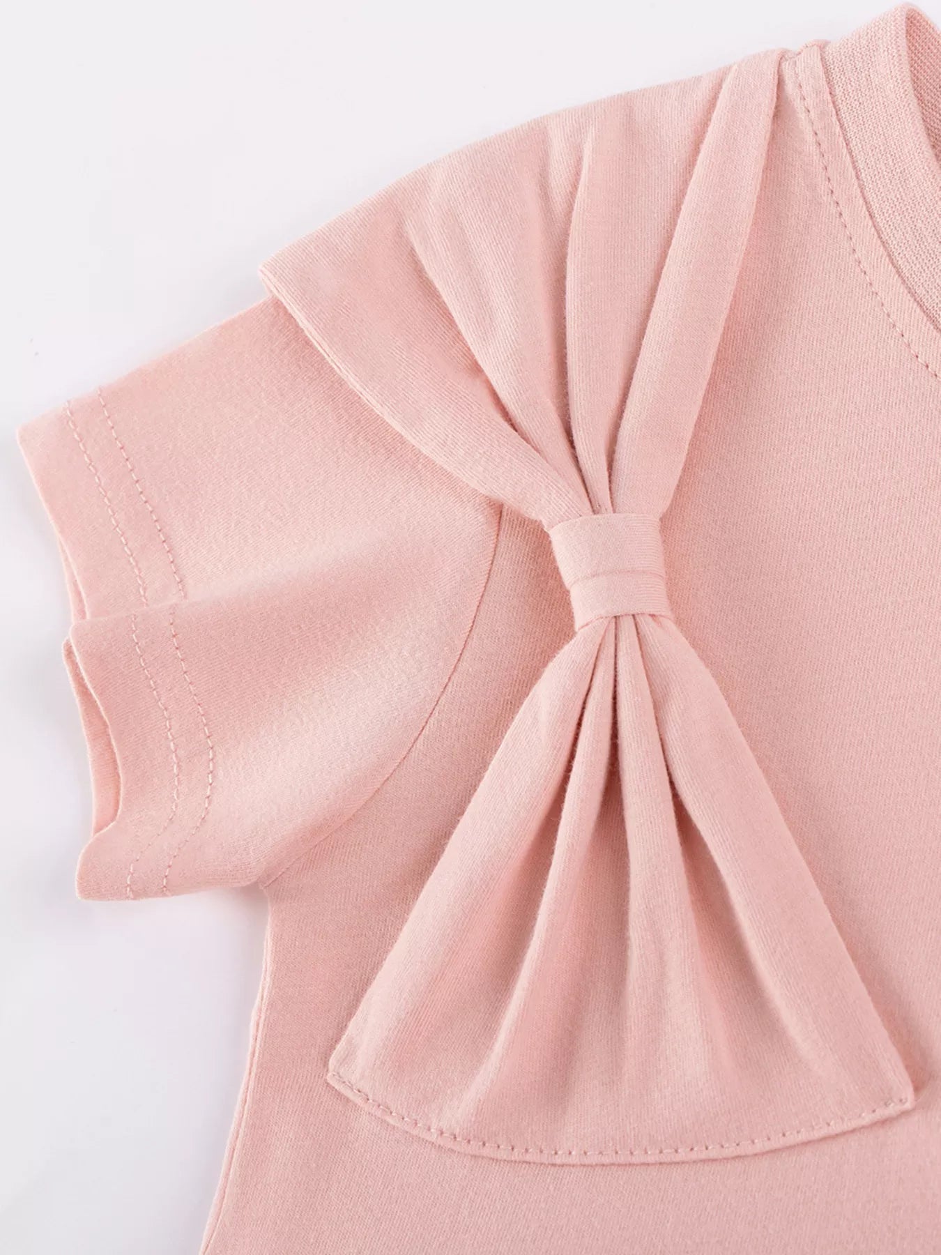 Bow Grace Short Sleeve Dress - Tiny Haven