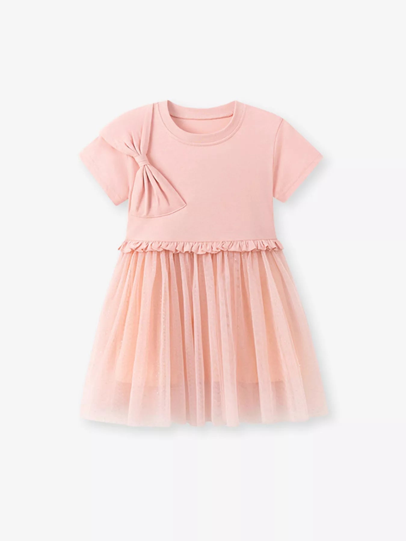 Bow Grace Short Sleeve Dress - Tiny Haven