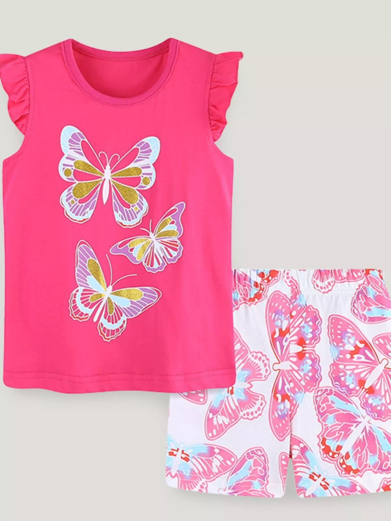 Butterfly Breeze Top & Shorts Set - Tiny Haven