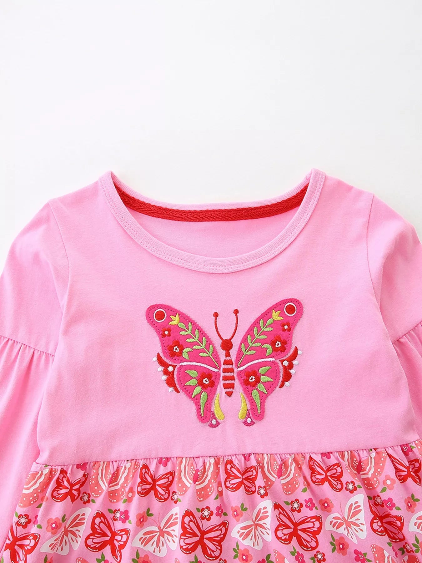 Butterfly Meadow Cotton Dress - Tiny Haven