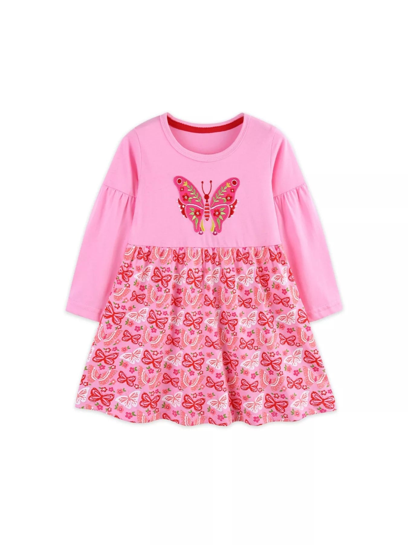 Butterfly Meadow Cotton Dress - Tiny Haven
