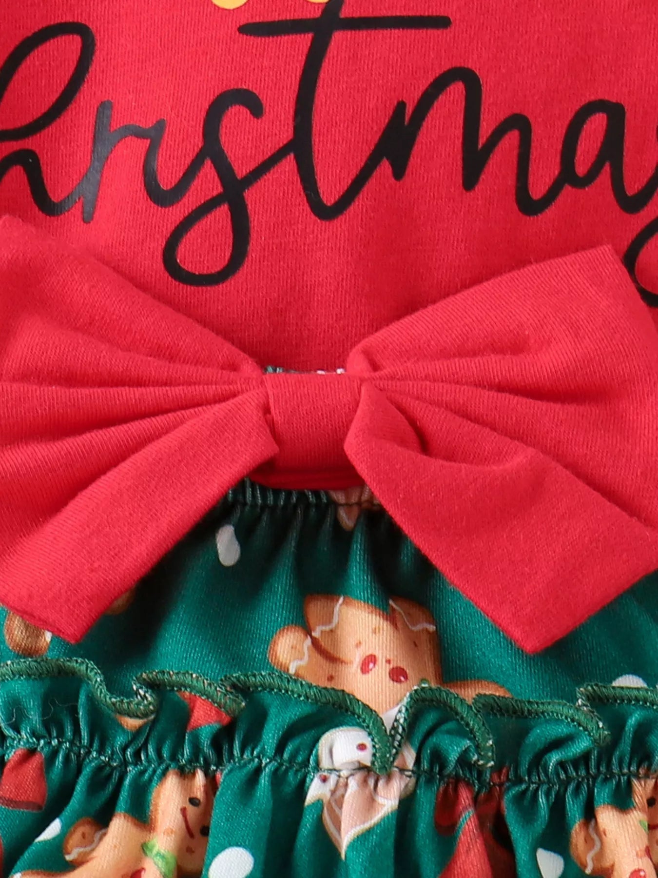 Children's My First Christmas Ruffle Sleeve Set - Tiny Haven