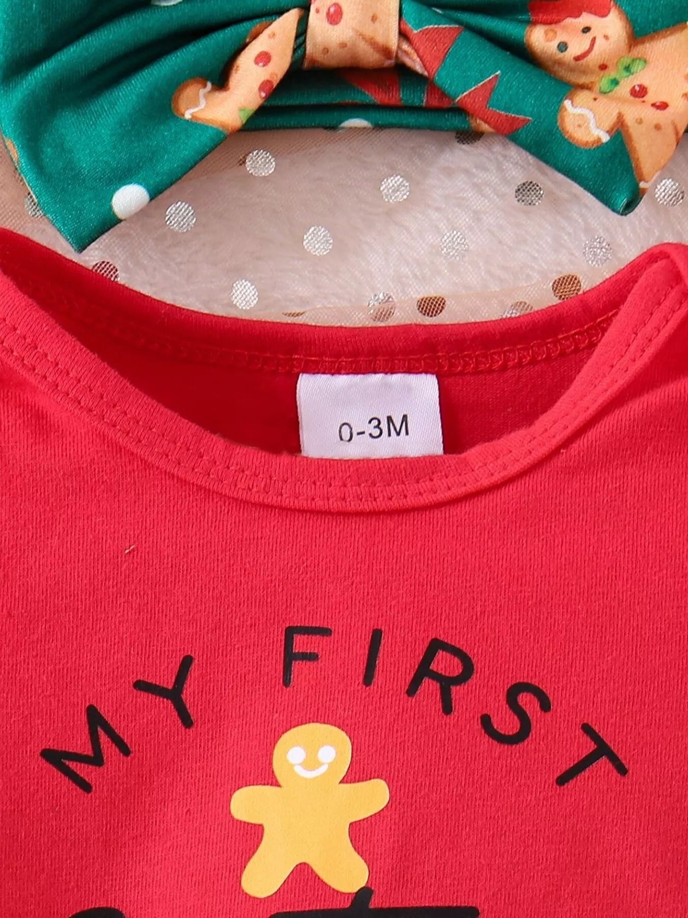 Children's My First Christmas Ruffle Sleeve Set - Tiny Haven