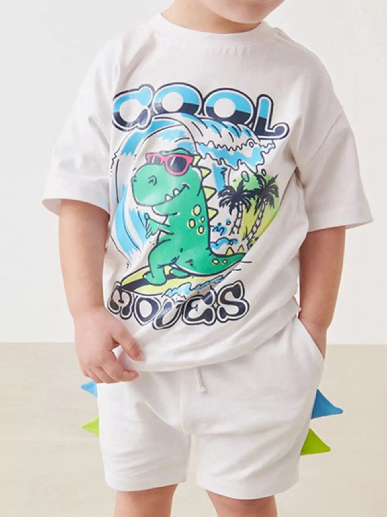 Dino Meadow Tee & Shorts Set - Tiny Haven