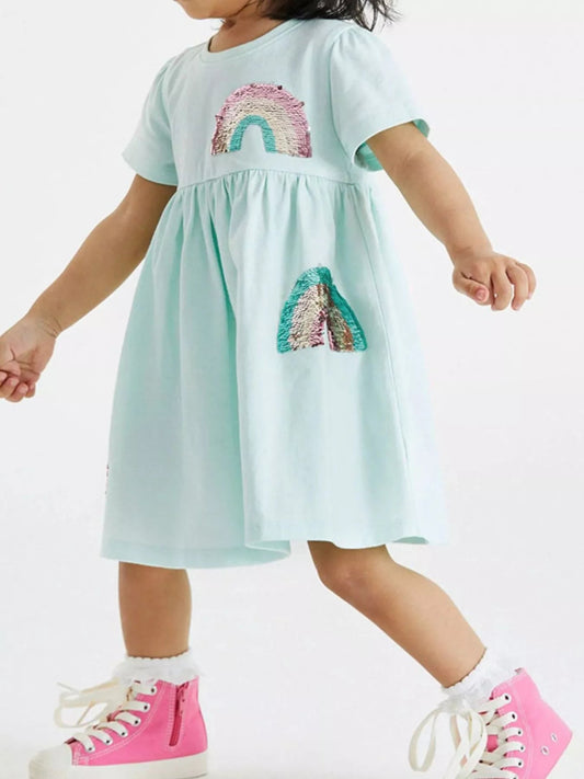 Pastel Rainbow Sparkle Dress - Tiny Haven