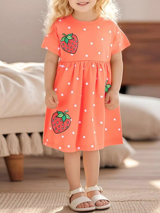 Strawberry Fields Cotton Summer Dress - Tiny Haven